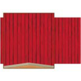 red barn background western prop