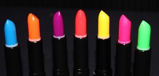 glow lipstick neon black light