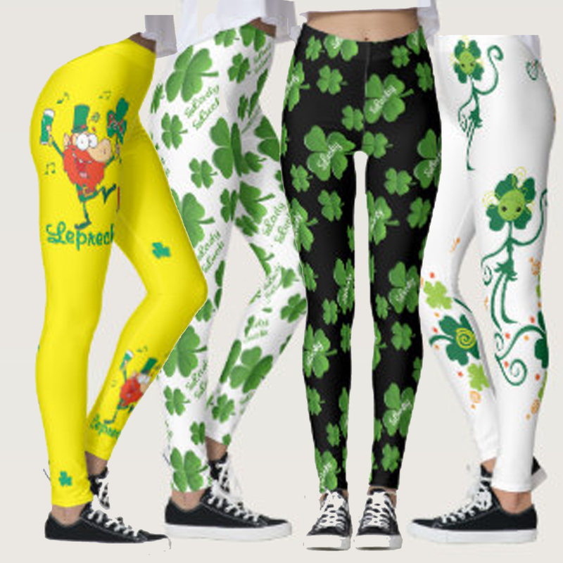St. Patrick's day print leggings
